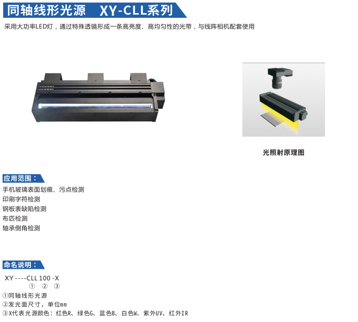 同軸線形光源XY-CLL系列